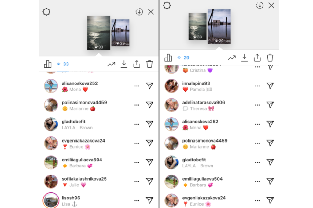what determines instagram story viewer order